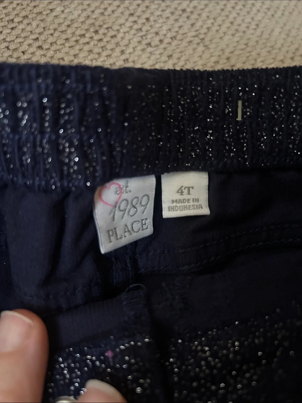 The children’s Place Slim Sparkle Navy Jeans
